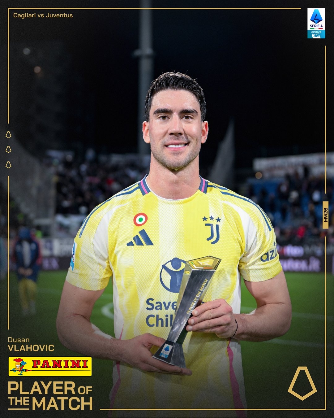 打進致勝進球！弗拉霍維奇當選尤文1-0卡利亞里全場最佳球員